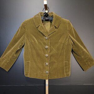Vintage 50's Ira Rentner Velvet Cropped Jacket